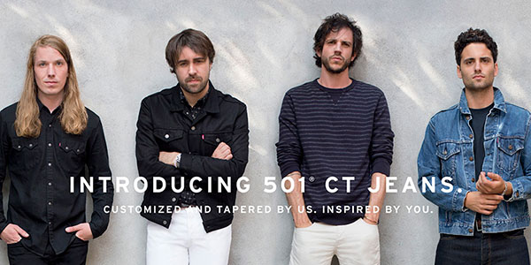 ลีวายส์®  เผยโฉม 501®   CT (Customized & Tapered)